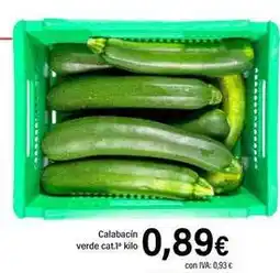 Cash Ifa Calabacin verde cat. 1 oferta