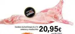Cash Ifa Origen - cordero lechal limpio oferta
