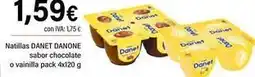 Cash Ifa Danone - natillas danet sabor chocolate o vainilla oferta