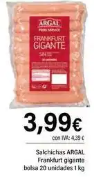 Cash Ifa Argal - salchichas frankfurt gigante bolsa oferta