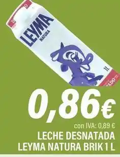 Cash Ifa Leyma - leche desnatada natura brik oferta