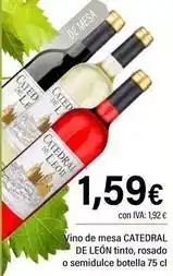Cash Ifa Catedral de león - vino de mesa tinto oferta