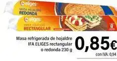 Cash Ifa Ifa eliges - masa refrigerada de hojaldre rectangular oferta