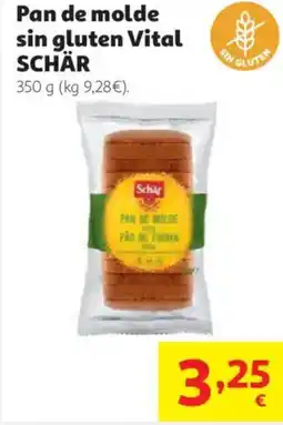 Alcampo SCHÄR Pan de molde sin gluten Vital oferta