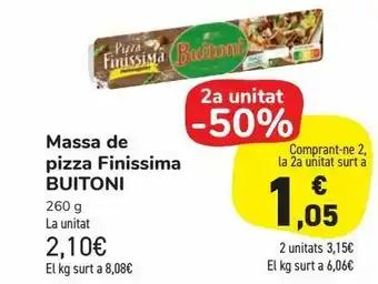 Carrefour Market Massa de pizza finissima buitoni oferta