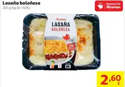 Alcampo Lasaña boloñesa oferta