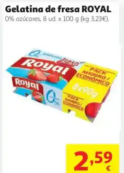 Alcampo ROYAL Gelatina de fresa oferta
