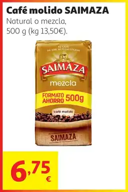 Alcampo SAIMAZA Café molido Natural o mezcla, oferta