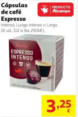 Alcampo Cápsulas de café Espresso oferta