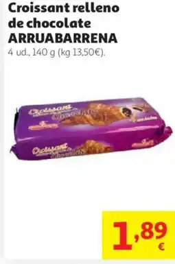 Alcampo ARRUABARRENA Croissant relleno de chocolate oferta
