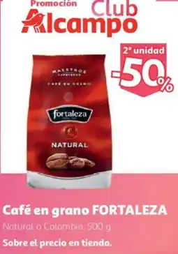 Alcampo FORTALEZA Café en grano oferta