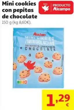 Alcampo Mini cookies con pepitas de chocolate oferta