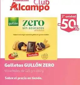Alcampo GULLÓN ZERO Galletas oferta