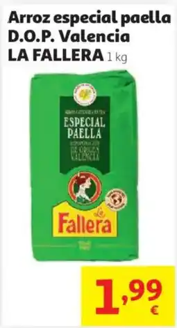 Alcampo LA FALLERA Arroz especial paella D.O.P. Valencia oferta