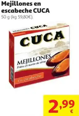 Alcampo CUCA Mejillones en escabeche oferta
