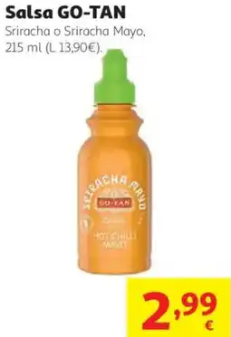 Alcampo GO-TAN Salsa Sriracha o Sriracha Mayo oferta