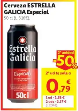 Alcampo ESTRELLA GALICIA Cerveza Especial oferta