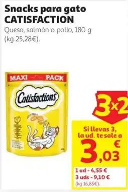 Alcampo CATISFACTION Snacks para gato oferta