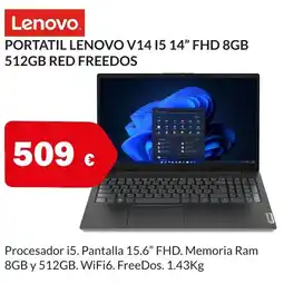 Microsshop LENOVO Portatil v14.15 14" fhd 8gb oferta