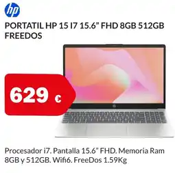 Microsshop HP Portatil 15.17 15.6" fhd 8gb 512gb freedos oferta