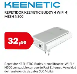 Microsshop KEENETIC Repetidor buddy 4 wifi 4 mesh n300 oferta