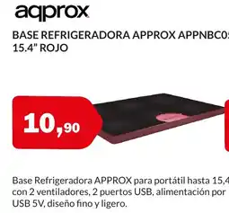 Microsshop AQPROX Base refrigeradora approx appnbc05 15.4" rojo oferta