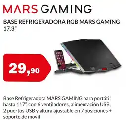 Microsshop Base refrigeradora rgb mars gaming 17.3" oferta
