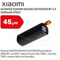 Microsshop XIAOMI Altavoz sound outdoor bt 5.4 2600mah ipx67 oferta