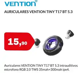 Microsshop VENTION Auriculares tiny t17 bt 5.3 oferta