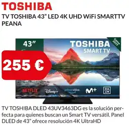 Microsshop TOSHIBA Tv 43" led 4k uhd wifi smarttv oferta