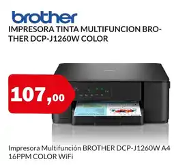 Microsshop BROTHER Impresora tinta multifuncion dcp-j1260w color oferta