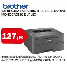Microsshop BROTHER Impresora laser hl-l2400dwe monocromo duplex oferta