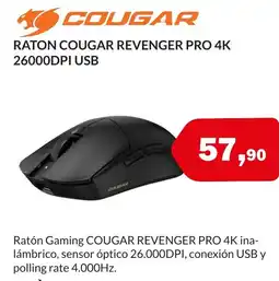 Microsshop COUGAR Raton revenger pro 4k 26000dpi usb oferta
