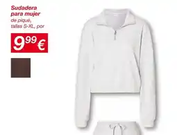 KIK Sudadera para mujer de piqué, oferta