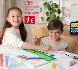 KIK Pinturas acrílicas oferta
