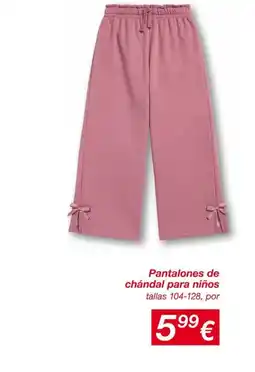 KIK Pantalones de chándal para niños oferta
