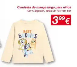 KIK Camiseta de manga larga para niños oferta