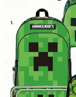 ToysRus Mochila grande triple zip Minecraft Face oferta