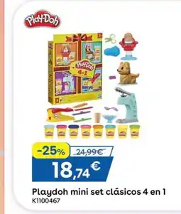 ToysRus Playdoh mini set clásicos 4 en 1 oferta