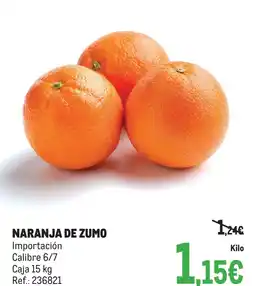 Makro Naranja de zumo oferta