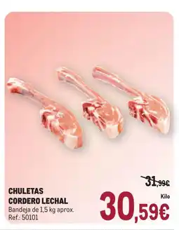 Makro Chuletas cordero lechal oferta