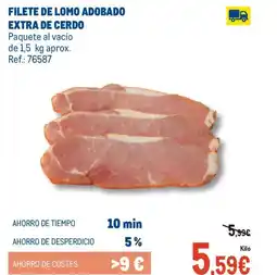 Makro Filete de lomo adobado extra de cerdo oferta