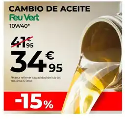 Feu Vert Cambio de aceite feu vert oferta