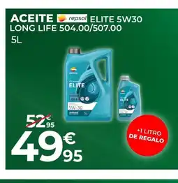Feu Vert Aceite repsol elite 5w30 long life oferta