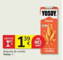 Consum YOSOY Beguda de civada oferta
