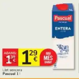 Consum PASCUAL Llet sencera oferta