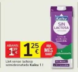 Consum KAIKU Llet sense lactosa semidesnatada oferta