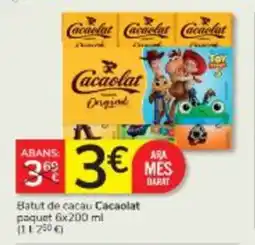 Consum CACAOLAT Batut de cacau paquet oferta