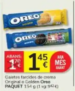 Consum OREO Galetes farcides de crema Original o Golden oferta