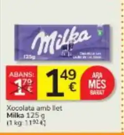 Consum MILKA Xocolata amb let oferta